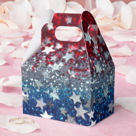 Patriotischer Glitter Geschenkschachtel