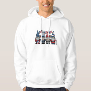Patriotischer Gnom-Krankenpfleger-Vektor-Vintage-S Hoodie