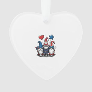Patriotischer Gnom Vintage Gravur Vektor Design_1 Ornament