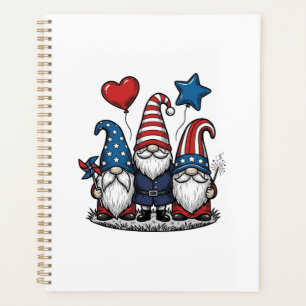 Patriotischer Gnom Vintage Gravur Vektor Design_1 Planer