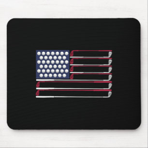 Patriotischer Golf Amerikanischer 4. Juli Golfschl Mousepad