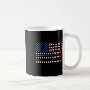 Patriotischer Golf USA-Flagge Golfschläger 4. Juli Kaffeetasse