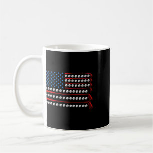 Patriotischer Golf-USA-Flagge Golfschläger 4. Juli Kaffeetasse