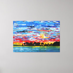 Patriotischer Hafen Leinwanddruck