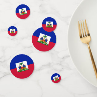 Patriotischer haitianischer Flaggentag-Tisch Konfetti