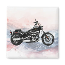 Patriotischer Hawg Heritage Twin-Cam Motorradmagne