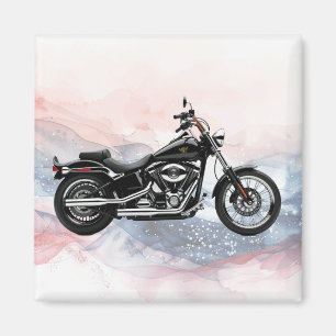 Patriotischer Hawg Heritage Twin-Cam Motorradmagne Magnet