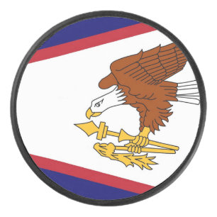 Patriotischer Hockey-Puck mit Fahne aus Amerikanis Eishockey Puck