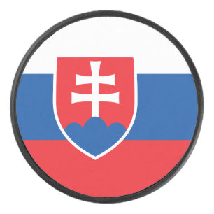 Patriotischer Hockey-Puck mit Flagge in der Slowak Eishockey Puck