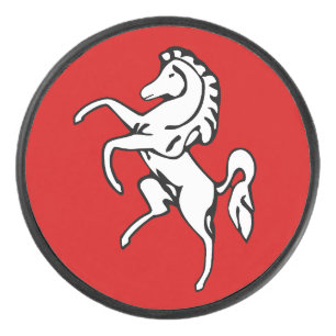 Patriotischer Hockey-Puck mit Flagge von Kent, Eng Eishockey Puck