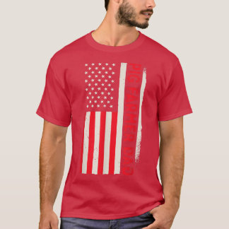 Patriotischer Hog Farm Landwirtschafts-Schweinefle T-Shirt