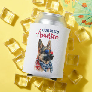 Patriotischer Hund - Deutscher Schäferhund Dosenkühler