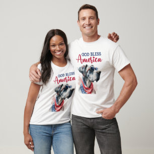 Patriotischer Hund-Dogge T-Shirt