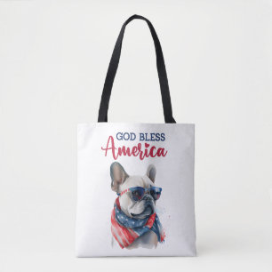 Patriotischer Hund - Französische Bulldogge