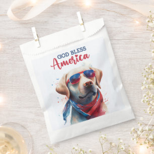 Patriotischer Hund-Labrador Geschenktütchen