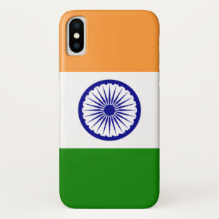 Patriotischer Iphone X Fall mit Flagge von Indien iPhone X Hülle
