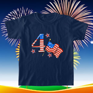 Patriotischer Juli Vierte Hüte Party T - Shirt