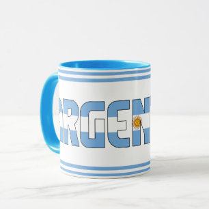 Patriotischer Kaffee der argentinischen Nationalfl Tasse