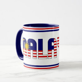 Patriotischer Kaffee "Sippin" mit Malaysia Tasse
