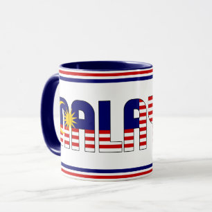 Patriotischer Kaffee "Sippin" mit Malaysia Tasse