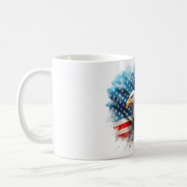 Patriotischer Kaffeebecher Kaffeetasse (Links)