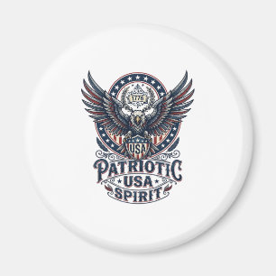 Patriotischer Kampffalke Patriotischer Adler & Fal Magnet