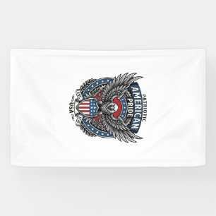 Patriotischer Kampfhabicht Patriotischer Adler & H Banner