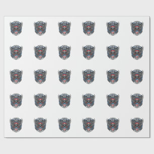 Patriotischer Kampfhabicht Patriotischer Adler & H Geschenkpapier