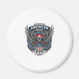 Patriotischer Kampfhabicht Patriotischer Adler & H Magnet