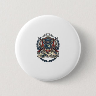 Patriotischer Kampfschild 1776 Militärisch Inspiri Button