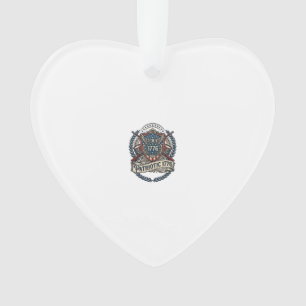 Patriotischer Kampfschild 1776 Militärisch Inspiri Ornament