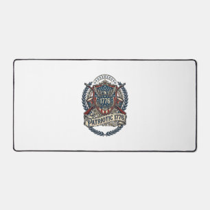 Patriotischer Kampfschild 1776 Militärisch Inspiri Schreibtischunterlage