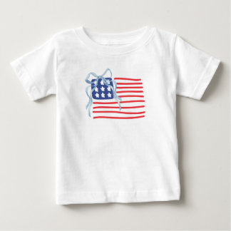 Patriotischer Kids-T - Shirt mit US-Flagge und Blu