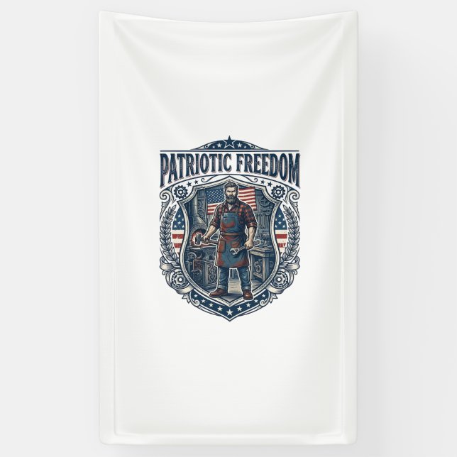 Patriotischer Kleinunternehmer Banner (Vertikal)