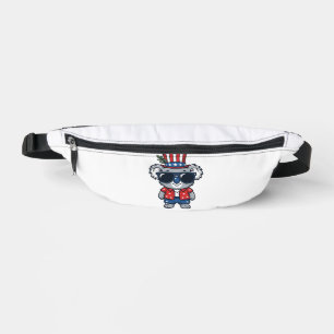 Patriotischer Koala im Vintage-Stil Vektor Kunst_1 Bauchtasche