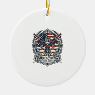 Patriotischer Kolibri Keramik Ornament