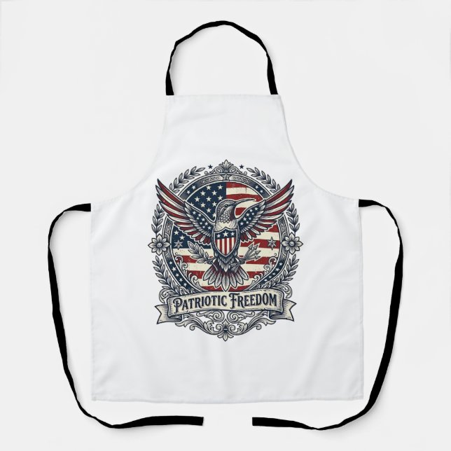 Patriotischer Kolibri Schürze (Vorderseite)