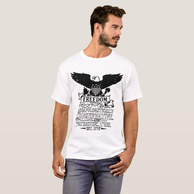 Patriotischer konservativer T - Shirt für national (Vorne ganz)