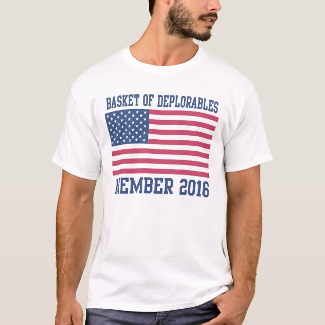 Patriotischer Korb bedauernswerten Mitgliedes 2016 T-Shirt (Vorderseite)