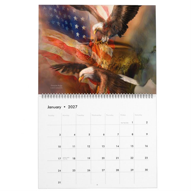 Patriotischer Kunstkalender 2015 Kalender (Jan 2027)