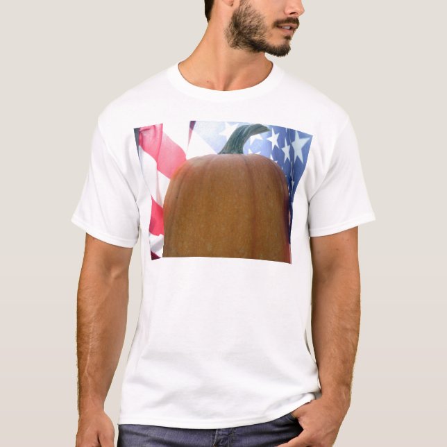 Patriotischer Kürbis T-Shirt (Vorderseite)