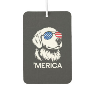 Patriotischer Labrador Amerikanische Flagge Fourth Autolufterfrischer