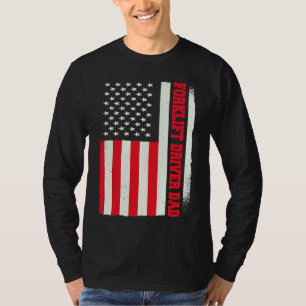 Patriotischer Lagerarbeiter Gabelstaplerfahrer Vat T-Shirt