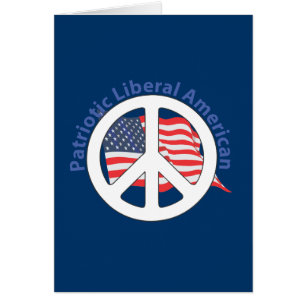 Patriotischer liberaler Amerikaner