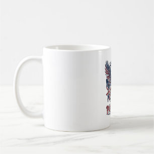Patriotischer Löwe Adler Wächter Tier Hybrid Patri Kaffeetasse