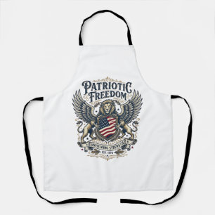 Patriotischer Löwe Adler Wächter Tier Hybrid Patri Schürze