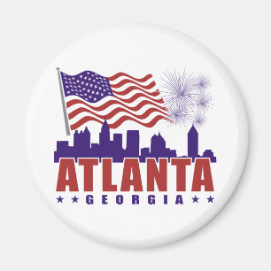 Patriotischer Magnet Atlantas Georgia