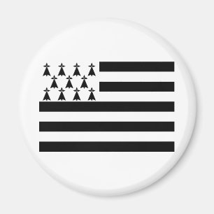 Patriotischer Magnet Flagge Bretagne