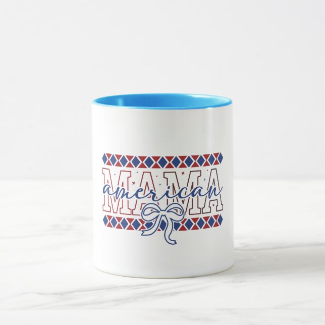 Patriotischer Mama-Kaffeebecher  Tasse (Zentrum)