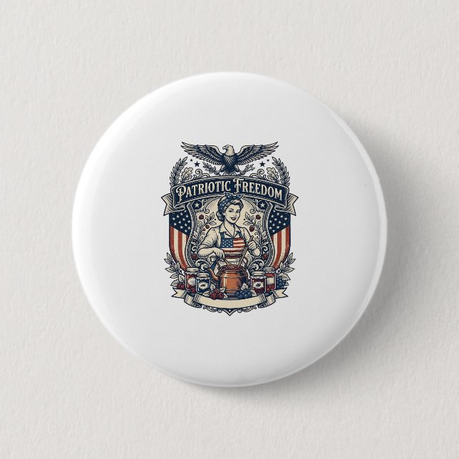 Patriotischer Marmeladenhersteller Button (Vorderseite)